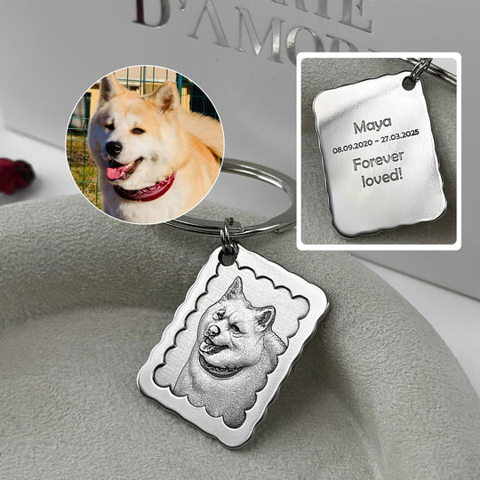 Moderner Schlüsselanhänger „Warme Erinnerung“