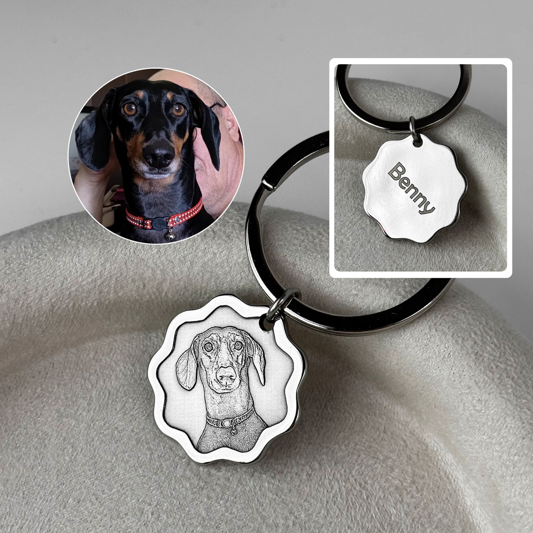 Modern Keychain "Tiny Love"