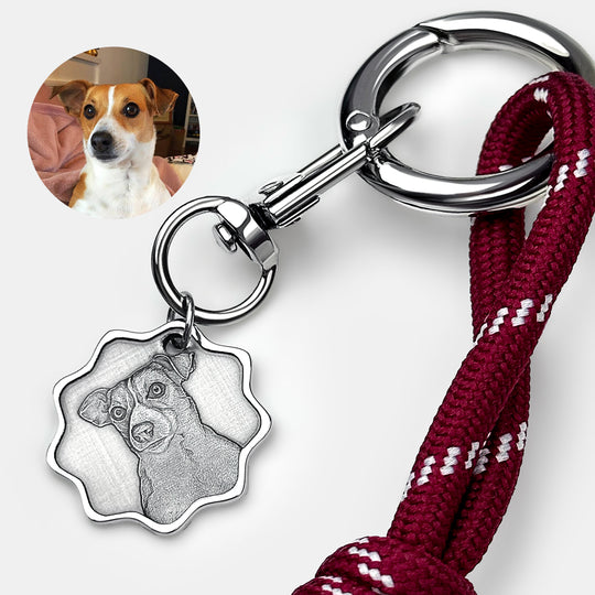 Moderner Schlüsselanhänger „Mein Flauschiger“