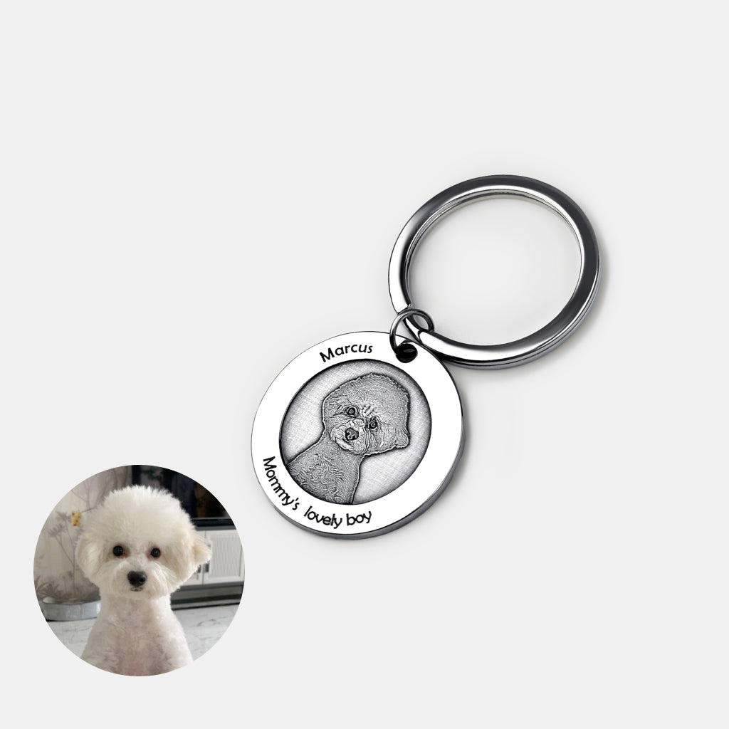 Runder Schlüsselanhänger „Kleiner Funke“