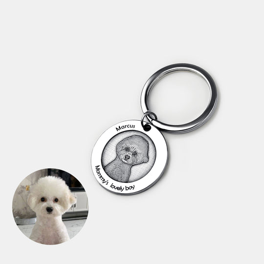 Runder Schlüsselanhänger „Kleiner Funke“