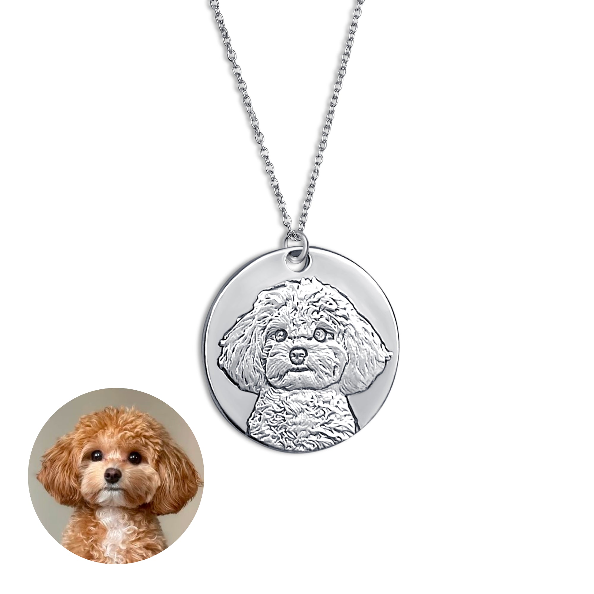 Round Pendant, 925 Silver