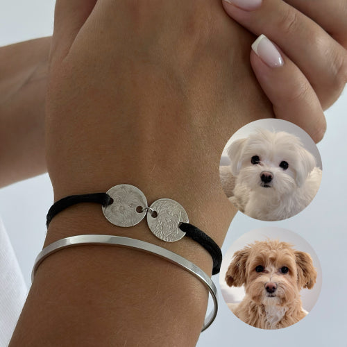 Armband mit zwei Charms, 925 Silber