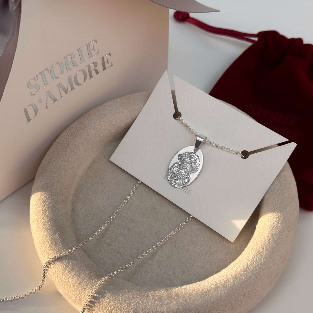 Oval Pendant, 925 Sterling Silver