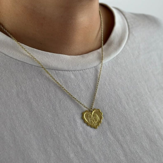 Dekorativer Herzanhänger, 925 Silber