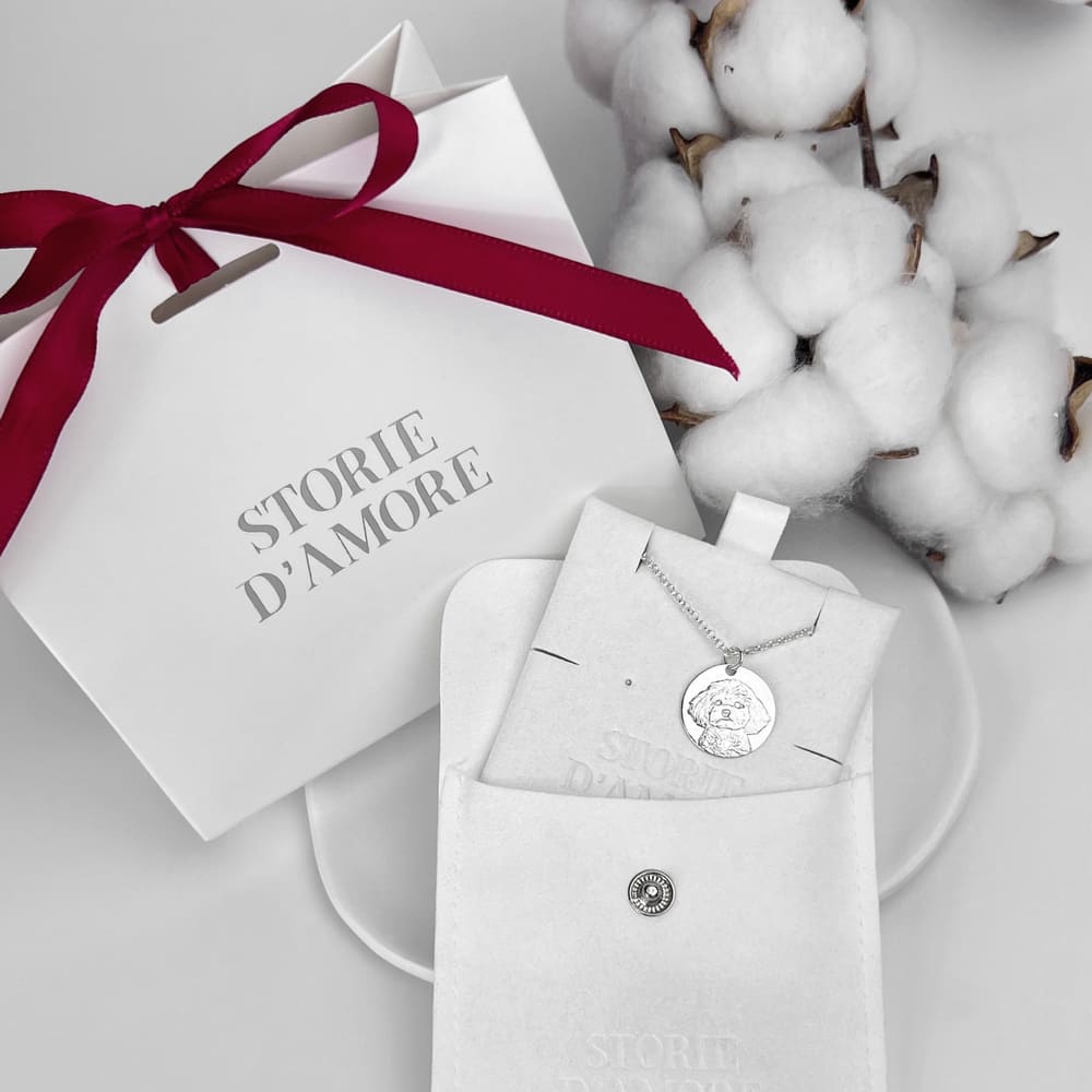 Klassischer Rund-Anhänger, 925 Silber