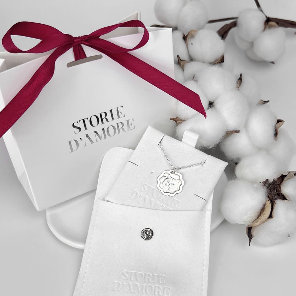 Anhänger mit Wellenrahmen, 925 Silber