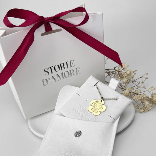 Anhänger in Blütenform, 925 Silber