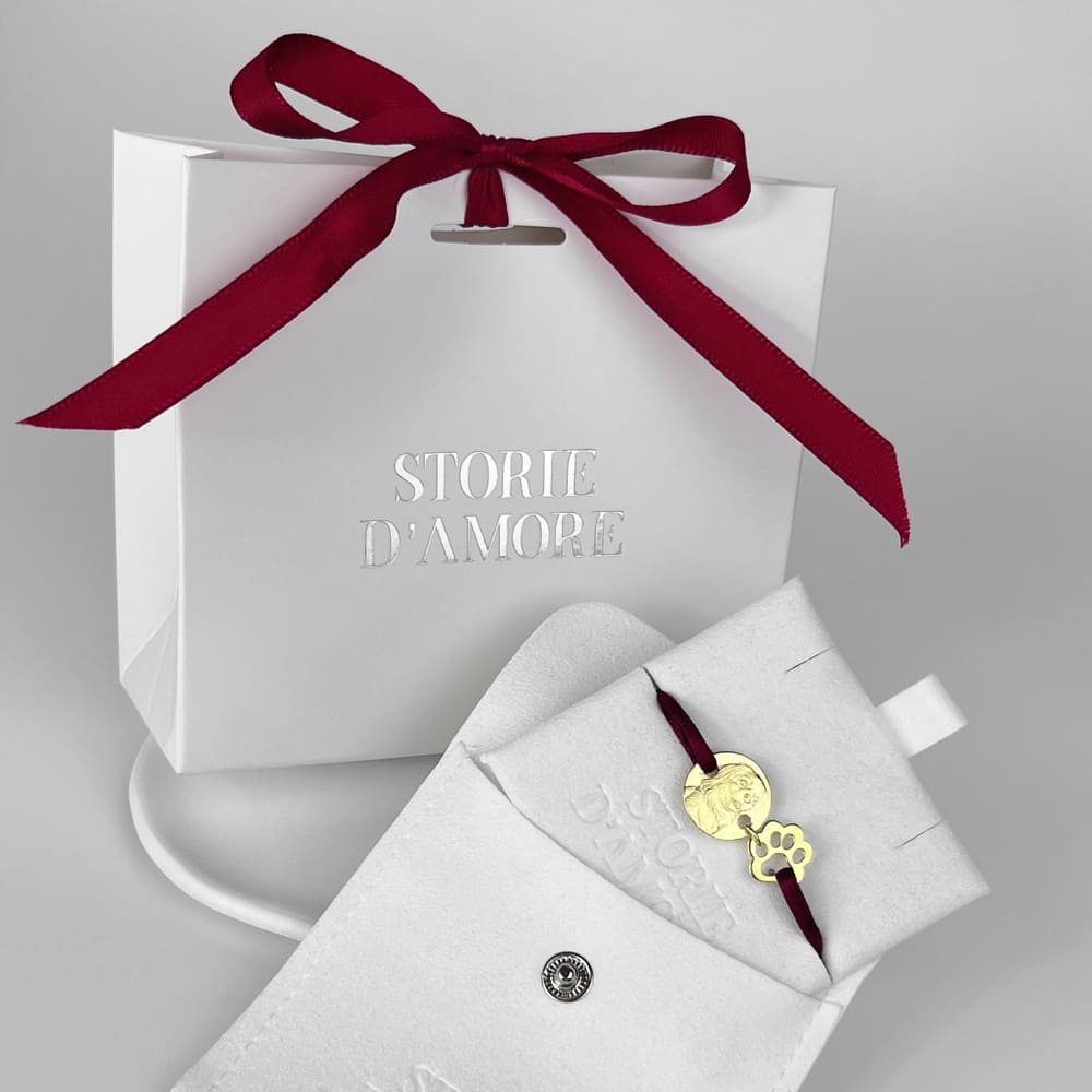 Round & Paw Charm Bracelet, 925 Silver