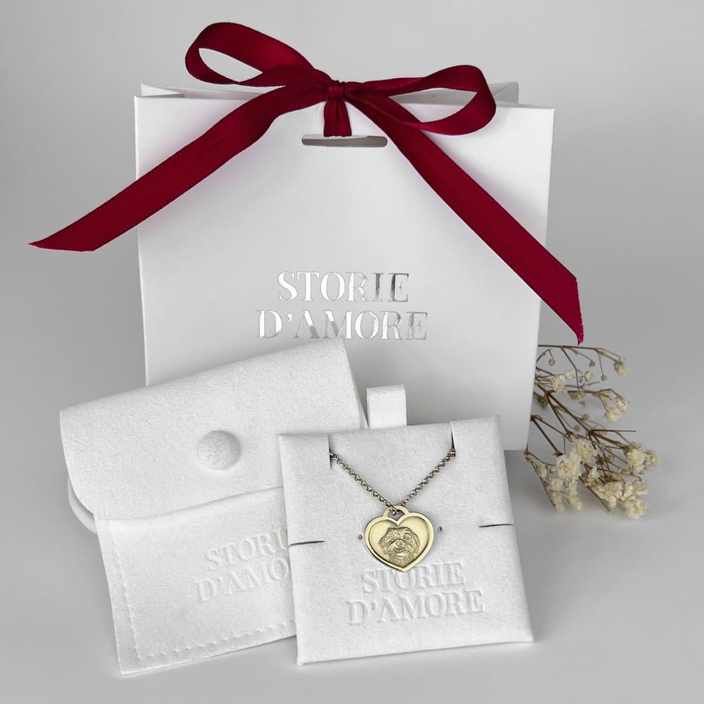 Heart-Shaped Pendant, 925 Silver