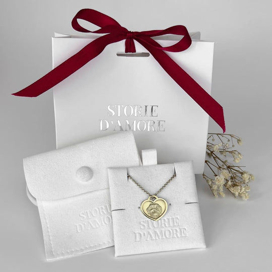 Heart-Shaped Pendant, 925 Silver