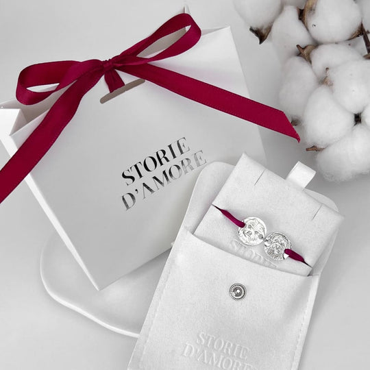 Armband mit zwei Charms, 925 Silber