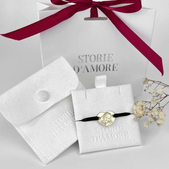 Klassisches Herz-Armband, 925 Silber