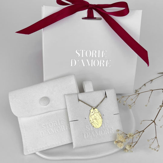 Ovaler Anhänger mit Sternrahmen, 925 Silber