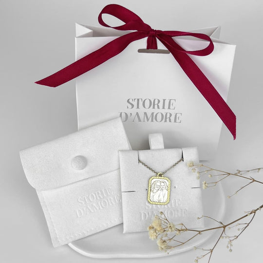 Anhänger mit Goldrahmen, 925 Silber