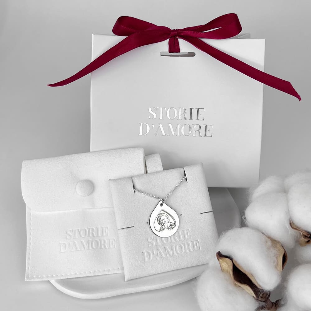 Tropfenanhänger, 925 Silber