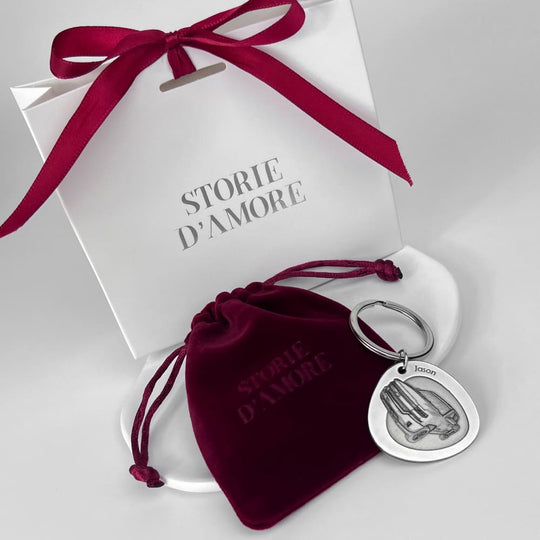 Personalisierter Tropfen-Schlüsselanhänger