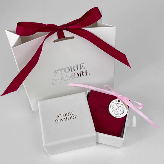 Baby-Münze mit Foto und Blütenausschnitt, 23,5 mm (925 Silber)