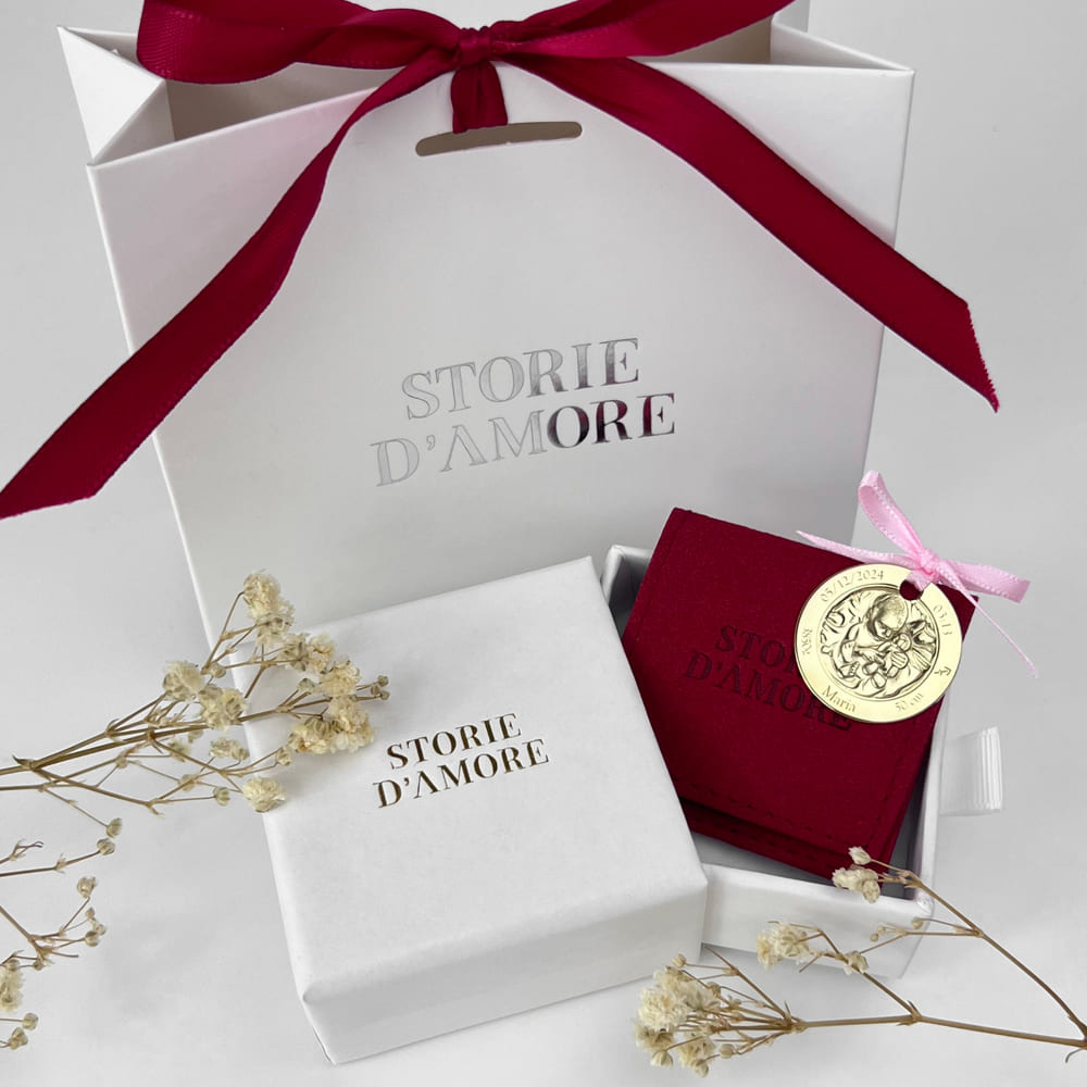 Klassische Münze mit Babyfoto, 23,5 mm (925 Silber)