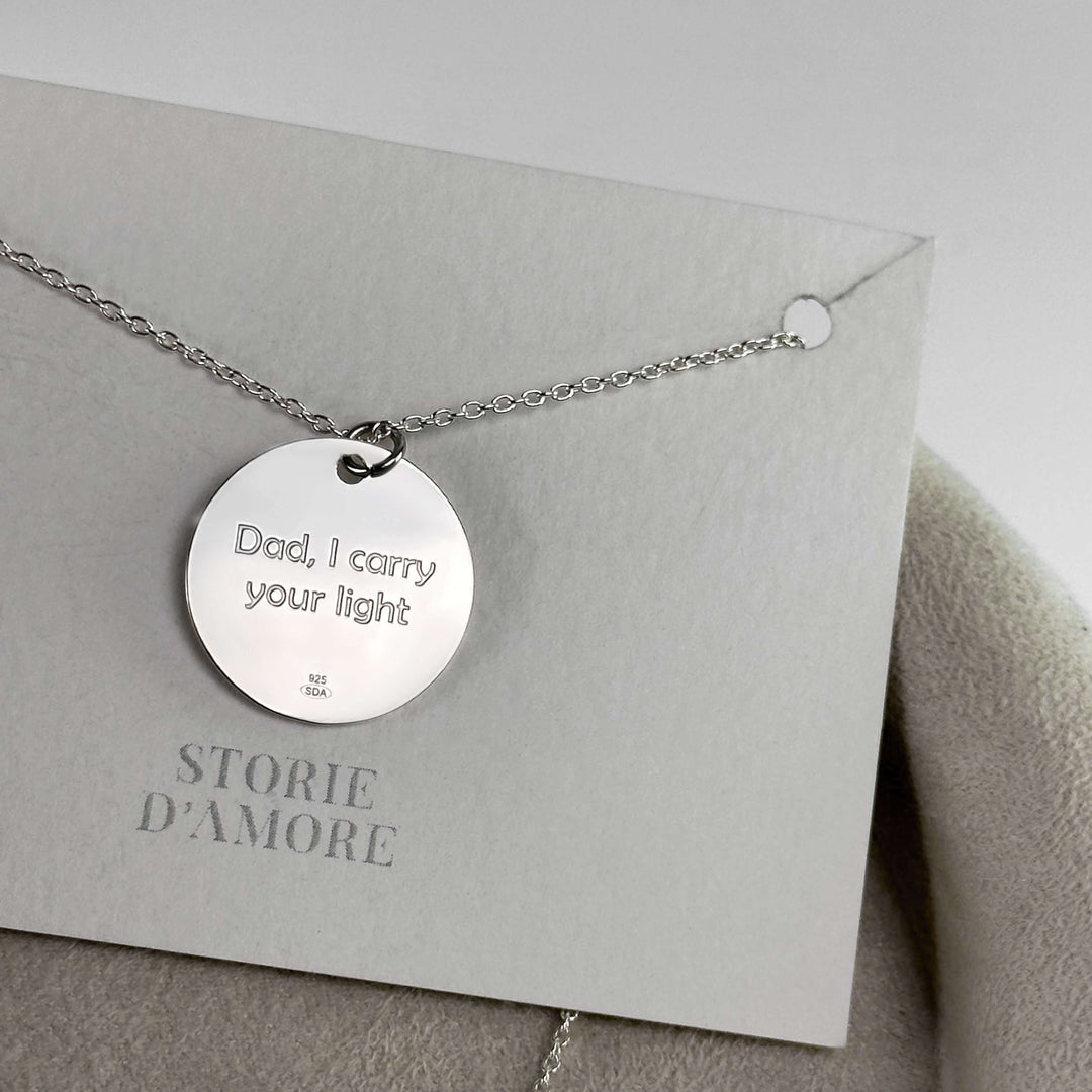 Runder Anhänger, 925 Silber