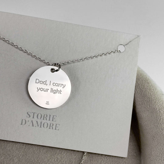 Runder Anhänger, 925 Silber