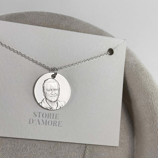 Runder Anhänger, 925 Silber