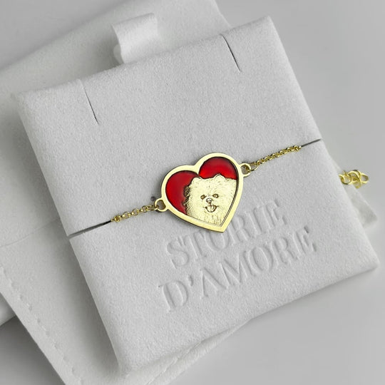 Armband mit drei Herzen, 925 Silber