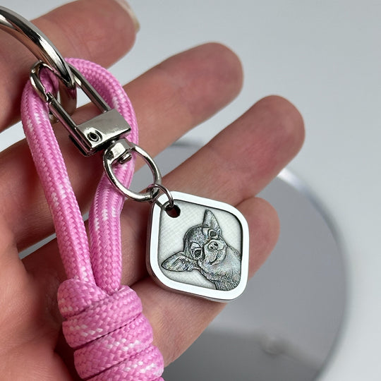 Moderner Schlüsselanhänger „Meine kleine Seele“
