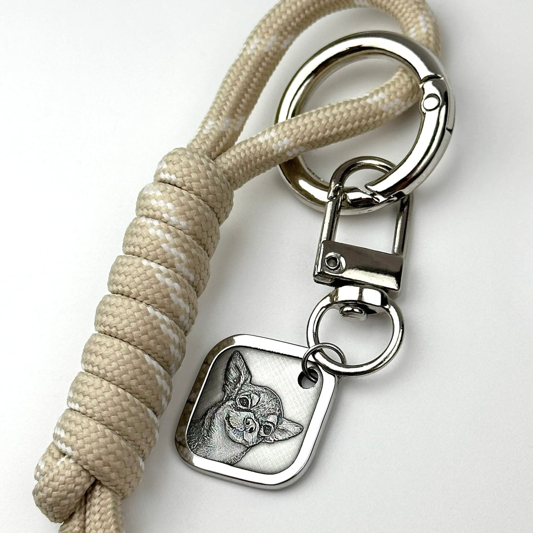 Moderner Schlüsselanhänger „Meine kleine Seele“