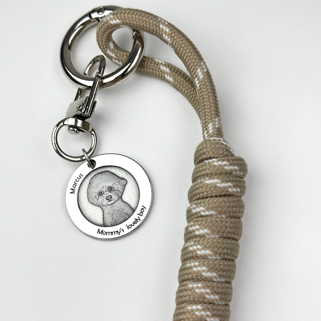 Runder Schlüsselanhänger „Mein Glücksstern“