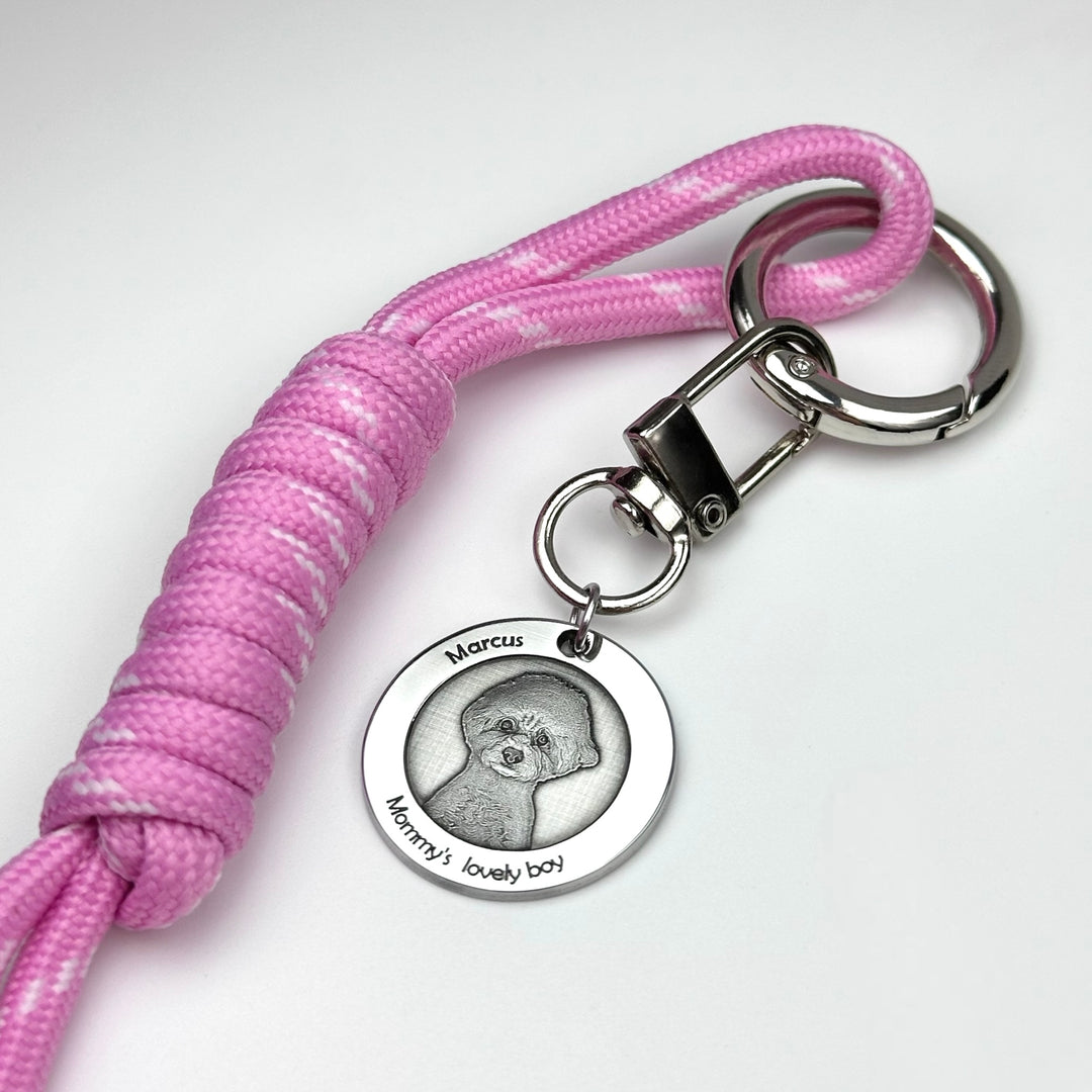 Runder Schlüsselanhänger „Mein Glücksstern“