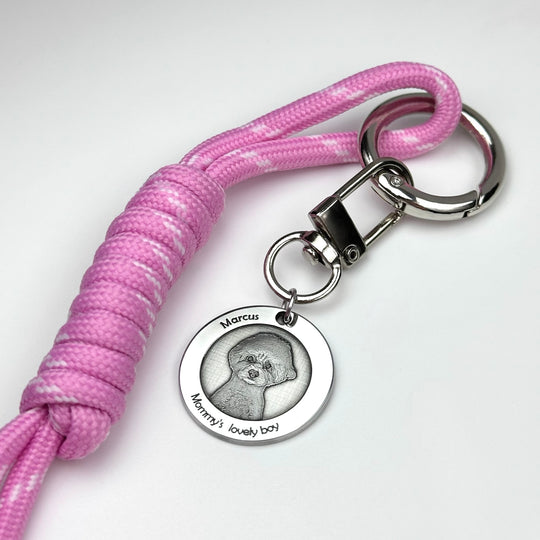 Runder Schlüsselanhänger „Mein Glücksstern“