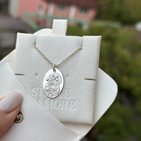 Oval Pendant, 925 Sterling Silver