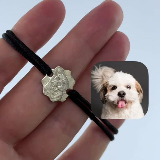 Armband mit Blumenanhänger, 925 Silber