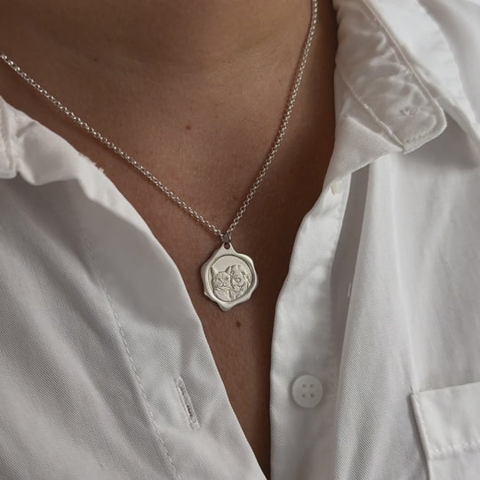 Siegel-Anhänger, 925 Silber