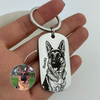 Breloc tip „dog tag”