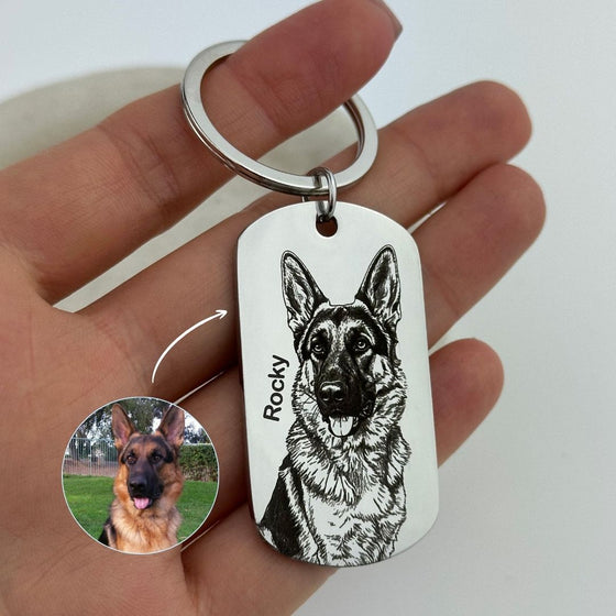 Breloc tip „dog tag”