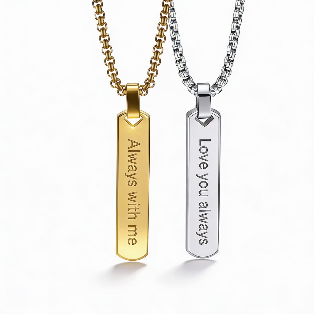 Pandantiv pentru bărbați cu gravură