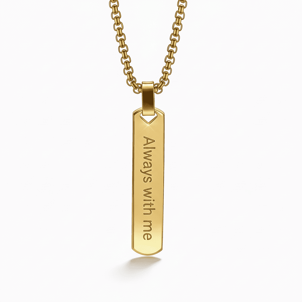 Pandantiv pentru bărbați cu gravură