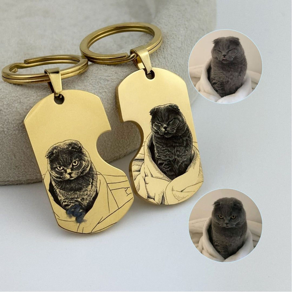 Set de brelocuri cu fotografia ta