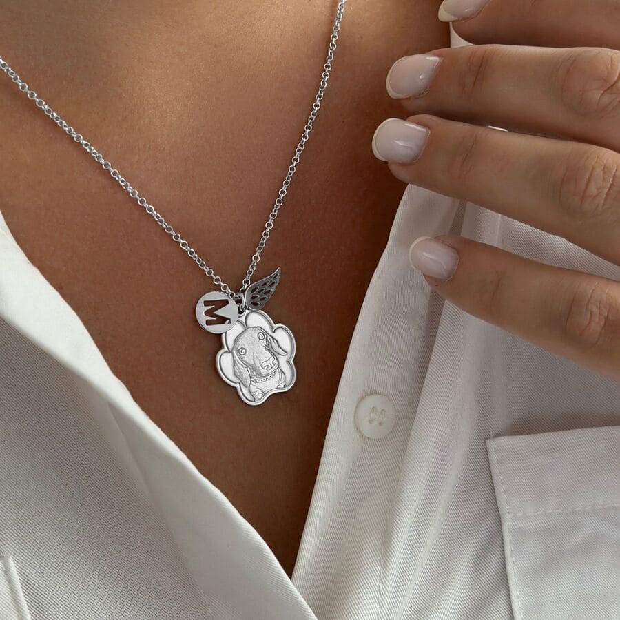 Pfotenanhänger, 925 Silber