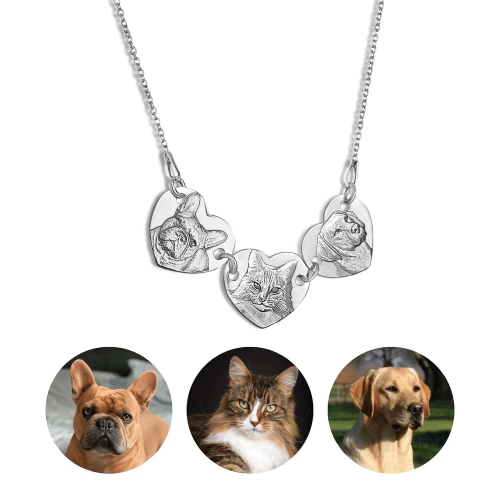 Triple Pendant in 925 Sterling Silver