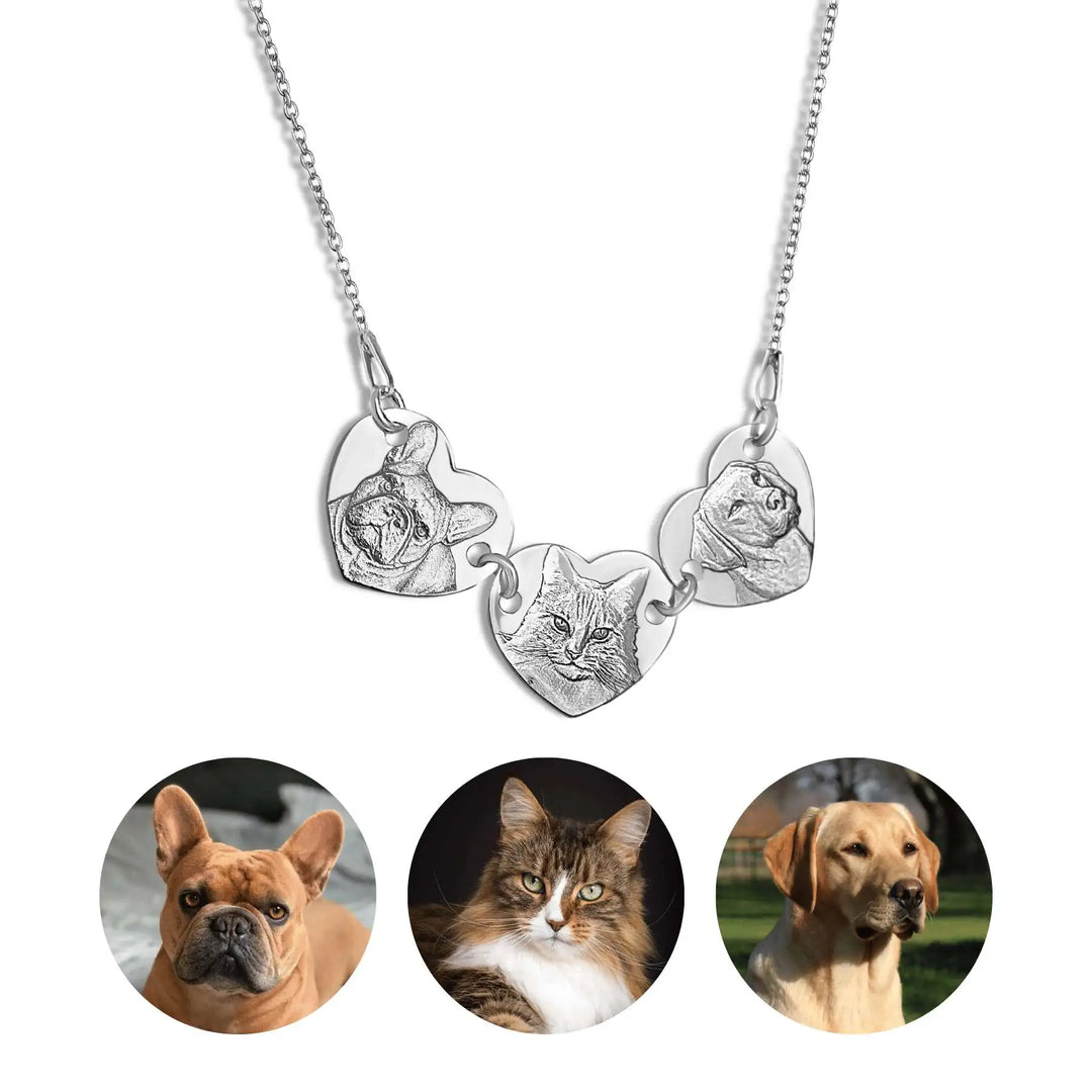 Triple Pendant in 925 Sterling Silver