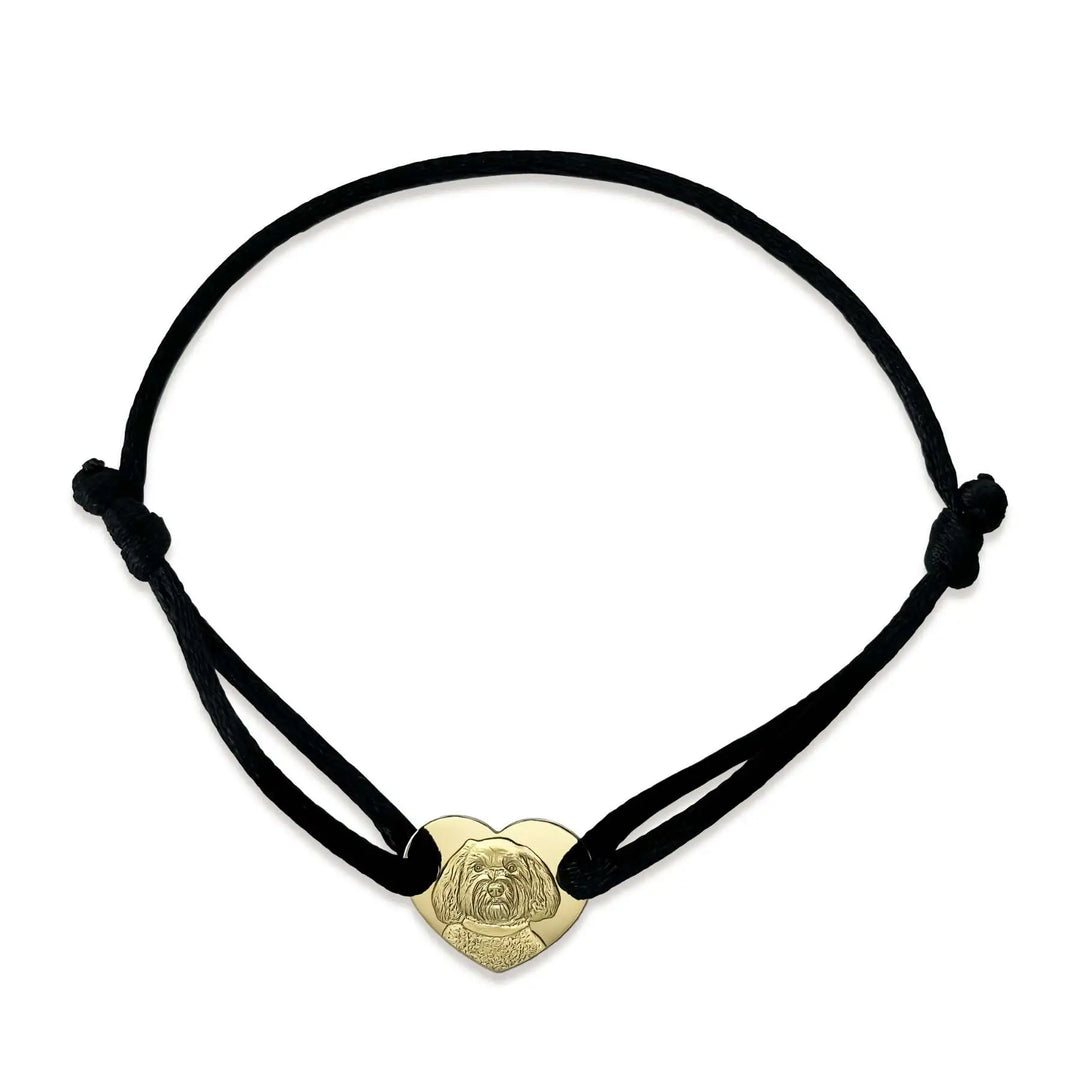 Medium Heart Bracelet, 925 Silver