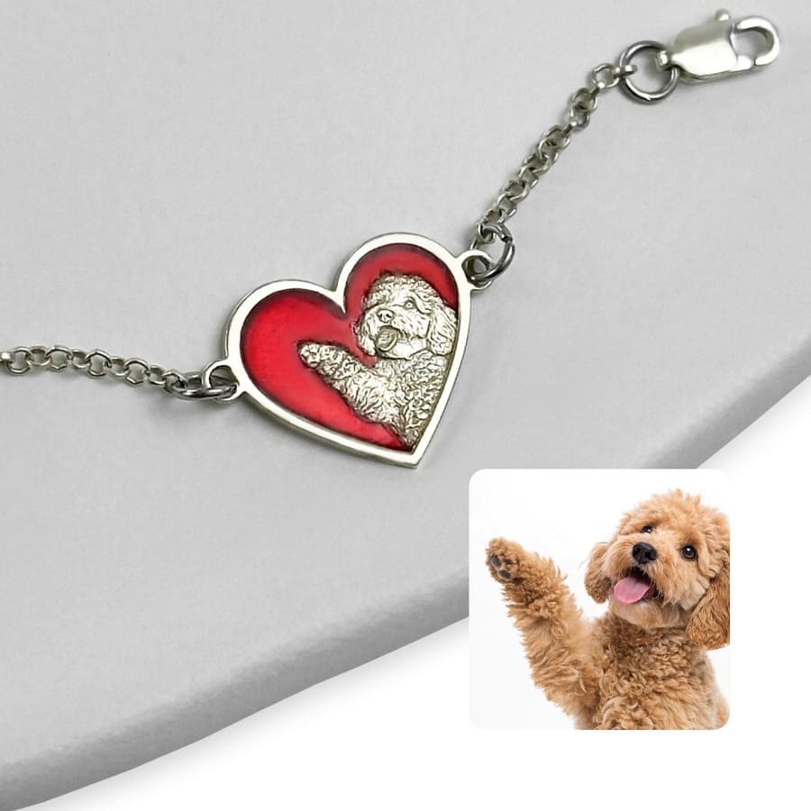 Armband mit drei Herzen, 925 Silber