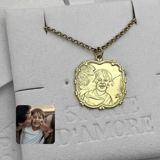 Anhänger mit Vintage-Rahmen, 925 Silber