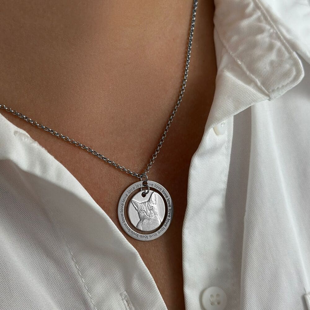 Kreisanhänger, 925 Silber
