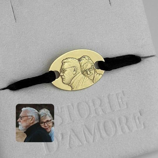 Großes ovales Armband, 925 Silber