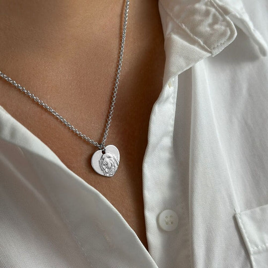 Herzanhänger, 925 Silber