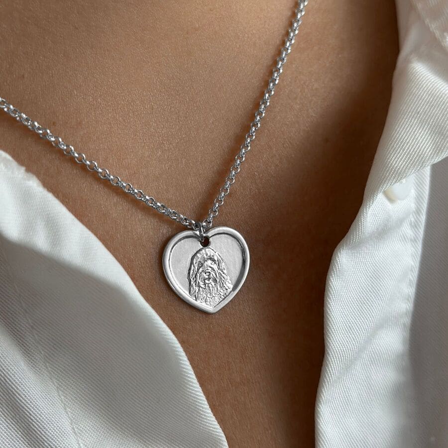 Herzanhänger, 925 Silber